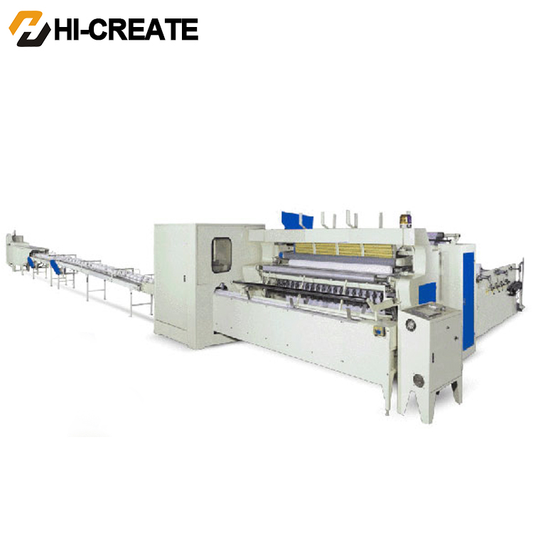 Embossed kitchen towel paper roll toilet tissue converting rewinder production line